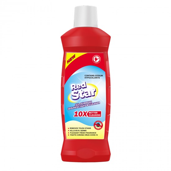 Red Star-Disinfectant cum cleaner with Sodium Hypocholrite