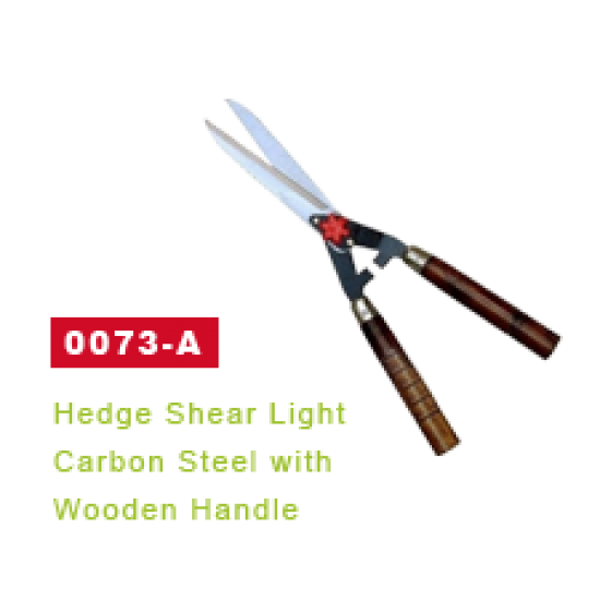 J.S.P-HEDGE SHEAR LIGHT CARBON STEEL WITH WOODEN HANDLE