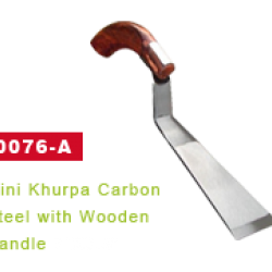 J.S.P-MINI KHURPA CARBON STEEL WITH WOODEN HANDLE
