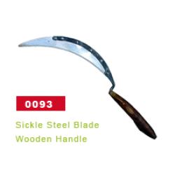 SICKEL STEEL BLADE SIDE SPOT WITH WOODEN HANDLE