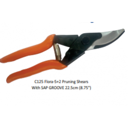 C125 Flora-5+2 Pruning Shears With SAP GROOVE 22.5cm (8.75")