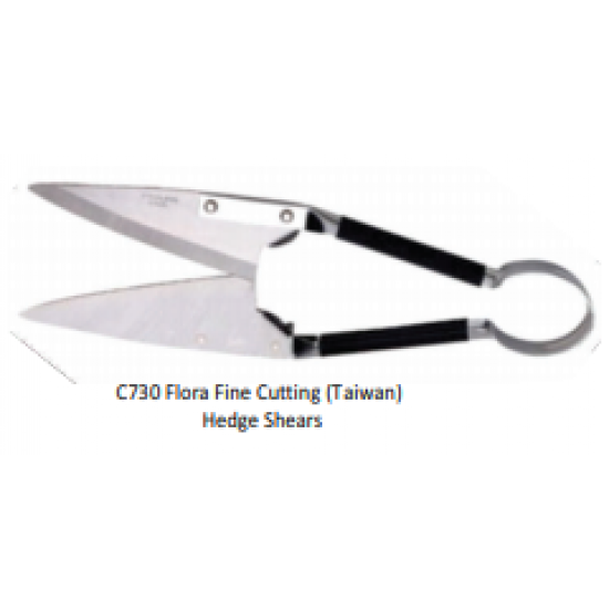 C730 Flora Fine Cutting (Taiwan) Hedge Shears (Ideal for trimming sheep wool)