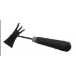 C767 Hand Hoe Rake 3 Teeth Handle 30cm (12”)