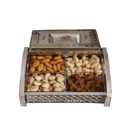 Diwali Dry Fruits Gift Pack Metallic finish box 