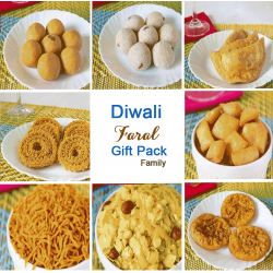 Diwali Faral Traditional Snacks Gift Pack (Family Pack)