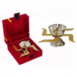 Metal Swastik Diya auspicious Diwali gift