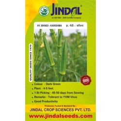 Jindal Seeds Hybrid Bhindi (Okra seeds) Karishma-50GM