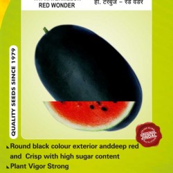 Jindal Watermelon Hybrid Seeds(Tarabooj Seeds) Red Wonder-10GM